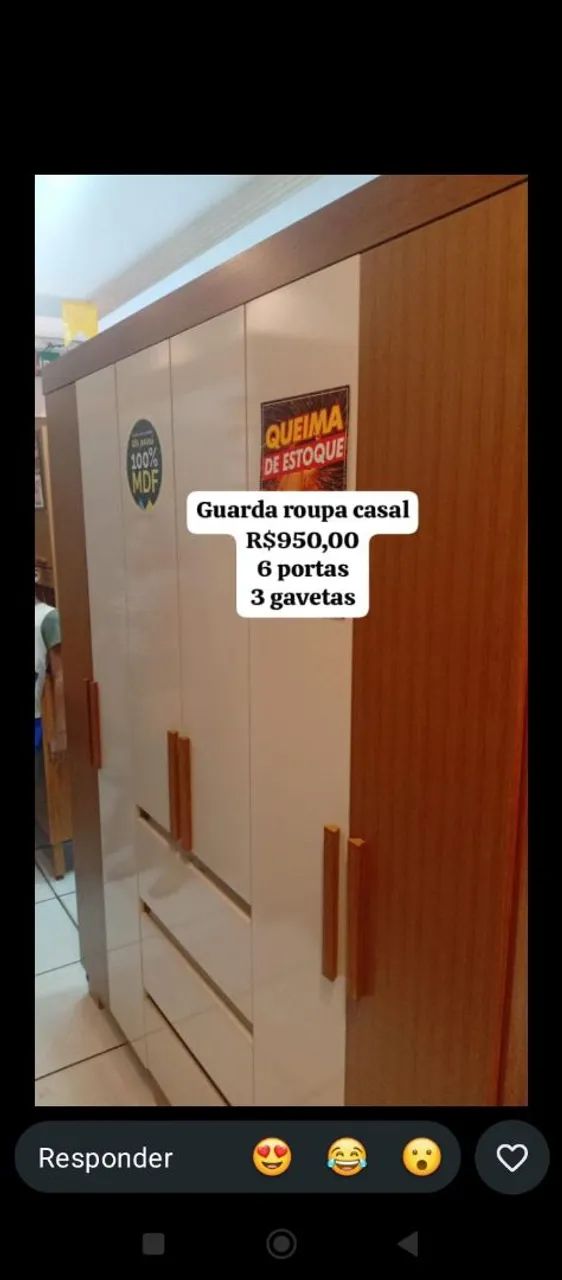 Guarda roupa 6 portas 