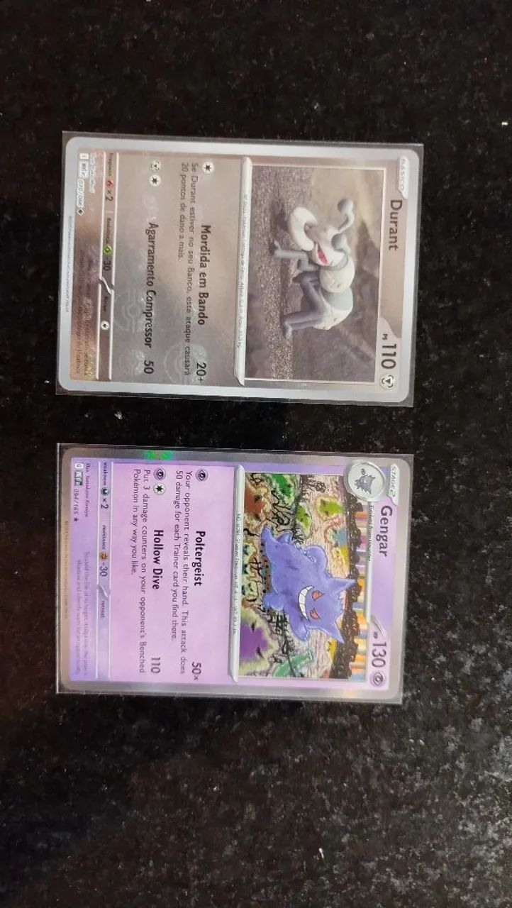 CARTAS POKÉMON - GENGAR/DURANT - Valor no chat
