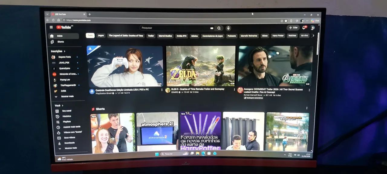 Monitor Curvo Concórdia 23.6 polegadas Full HD 75Hz 5ms  - Foto 2