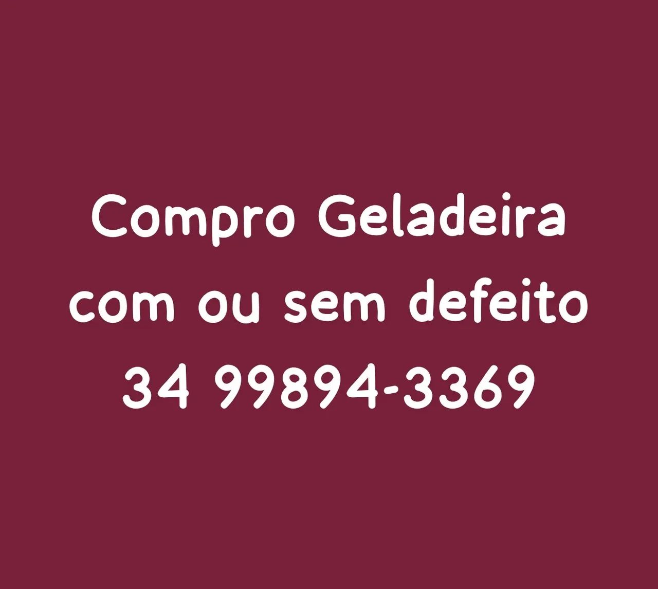 COMPRO GELADEIRA COM OU SEM DEFEITO 
