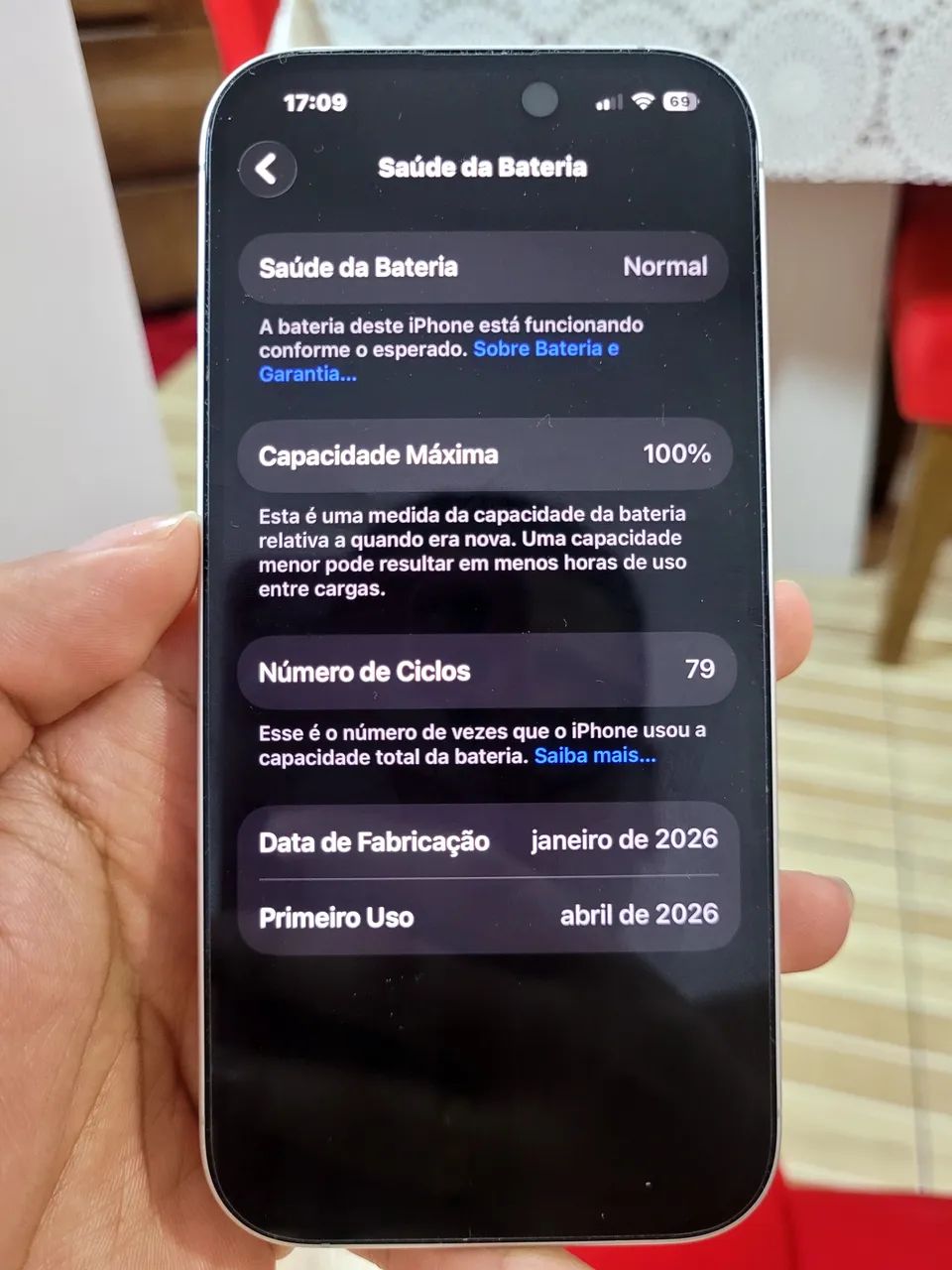 IPhone 17 Branco 256 GB com garantia até Abril 2027 - Foto 2