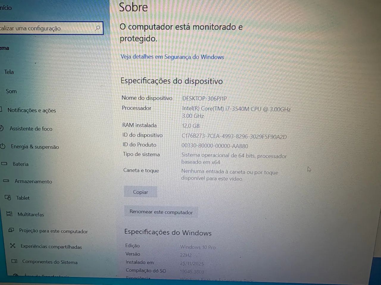 Notebook Daten DCM1C-5 I7 16G SSD 500G Win 10 - Foto 3