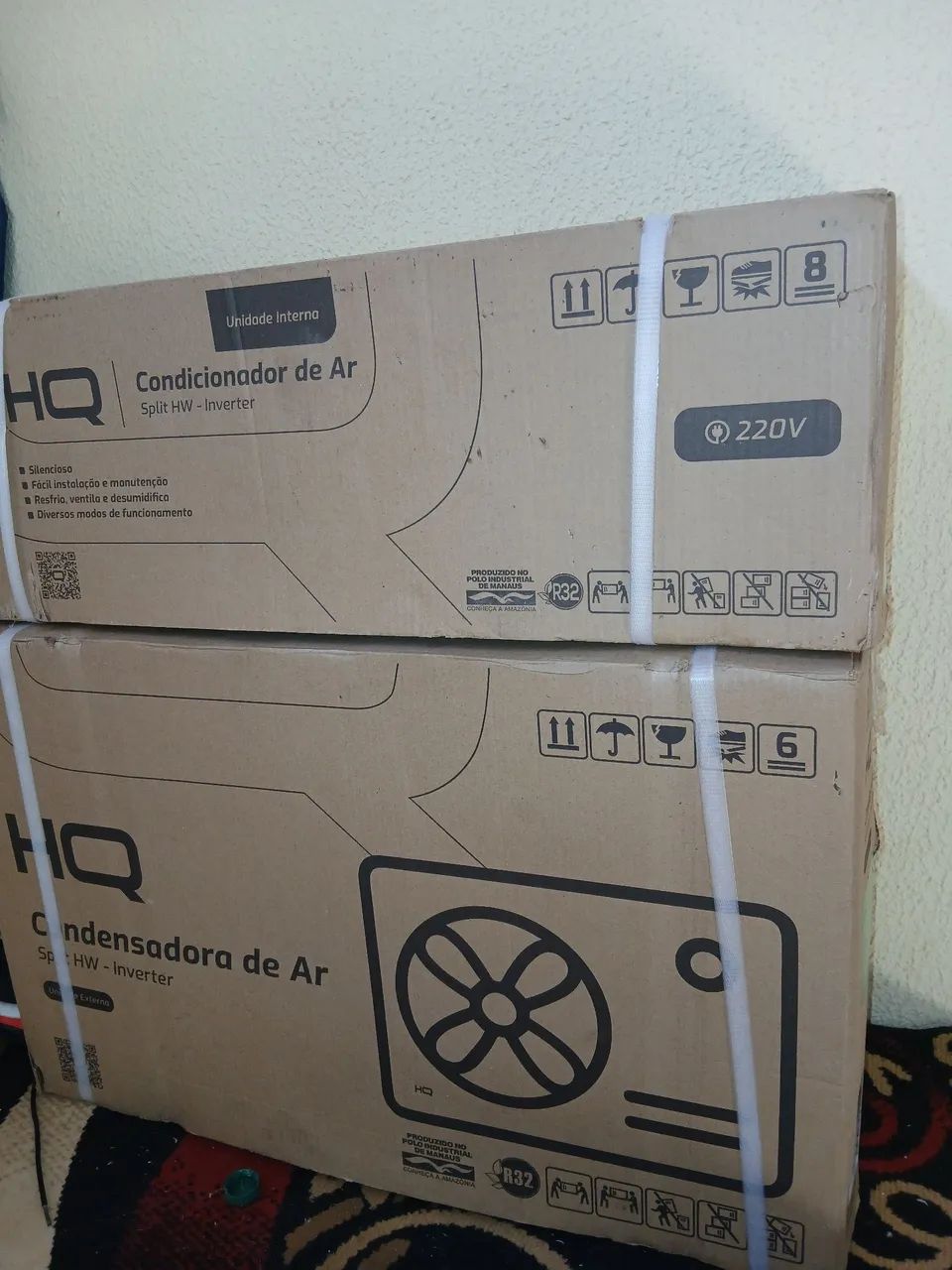 Ar condicionado HQ 9.000 btus inverter novo 