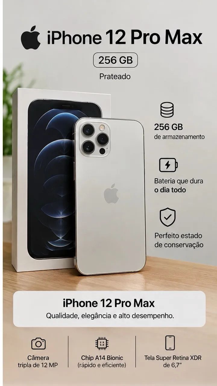 iPhone 12 Pro Max 256 - Celulares e Smartphones - Tucum, Cariacica iPhone 12 Pro Max 256 - Celulares e Smartphones - Tucum, Cariacica