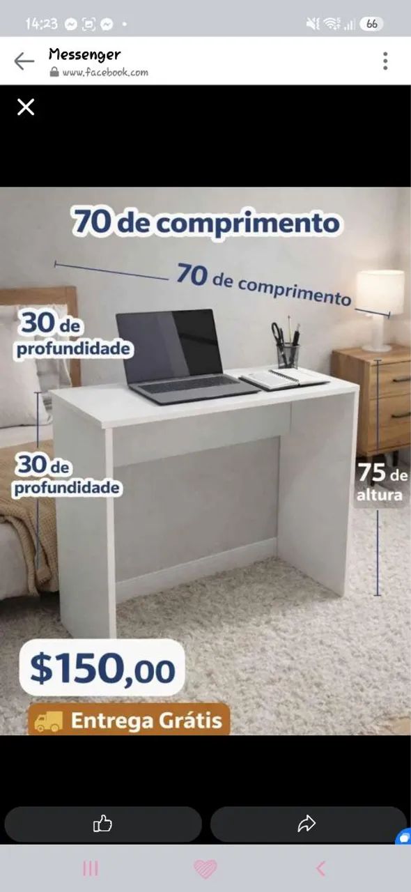 Escrivaninha Mesa de Estudo  - Foto 2