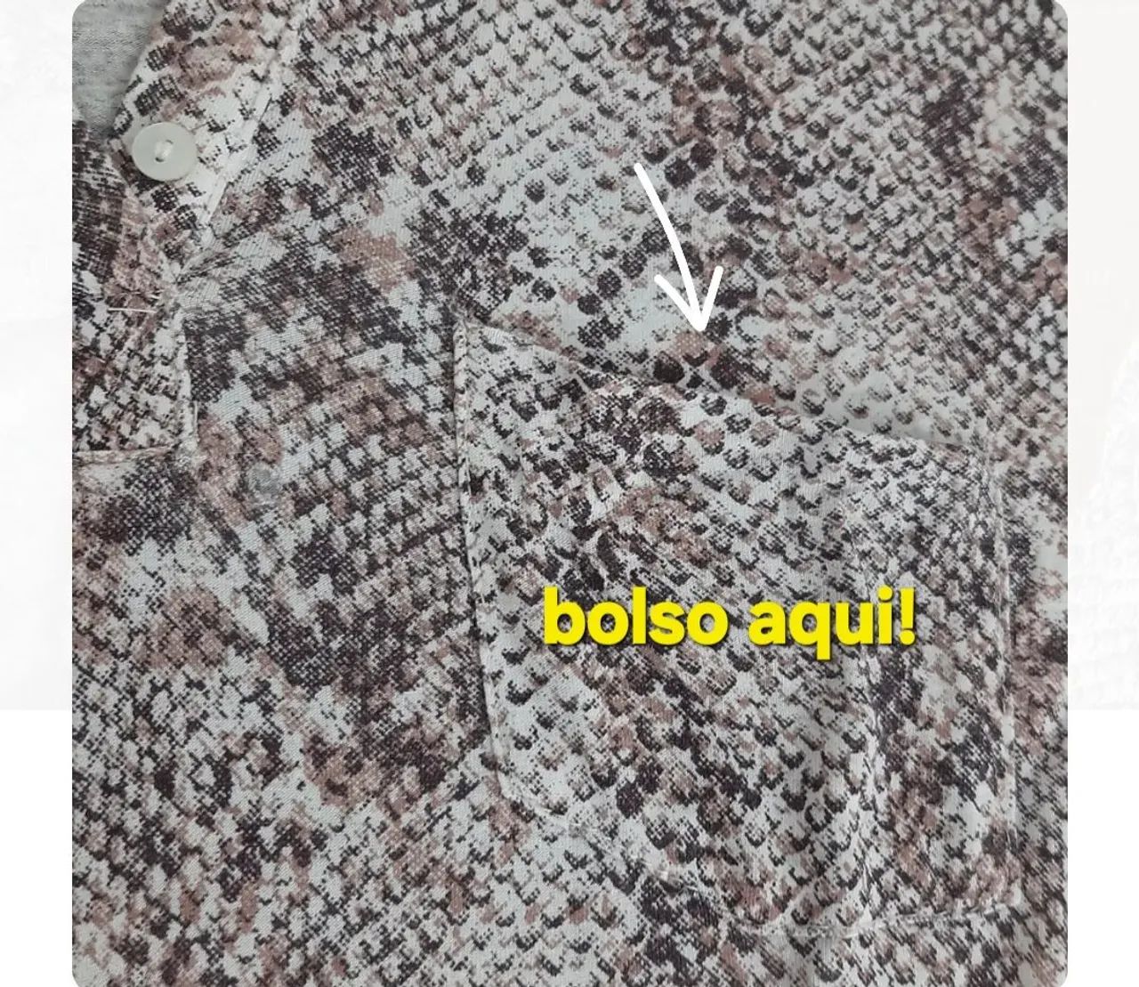 Blusa estampa cobra rosa - Foto 4