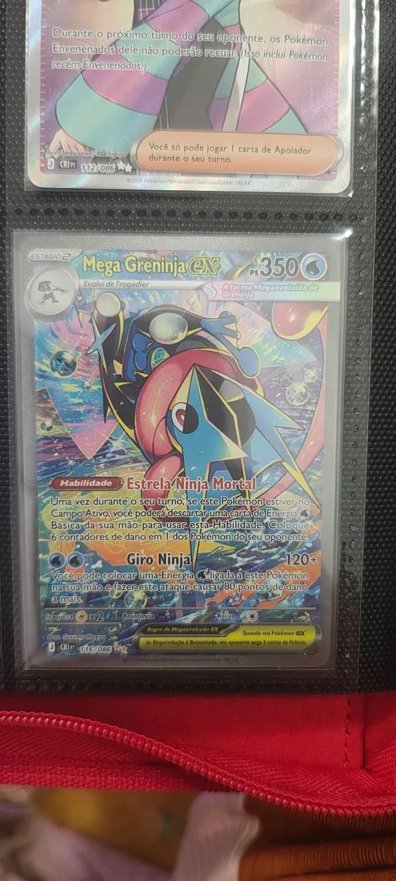 Carta mega graninja ex pokémon 