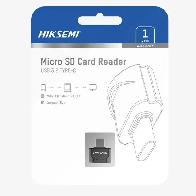  Leitor de Cartao MicroSD Hiksemi USB-C - HS-HUB-CR01 Mini - WZetta - Foto 4