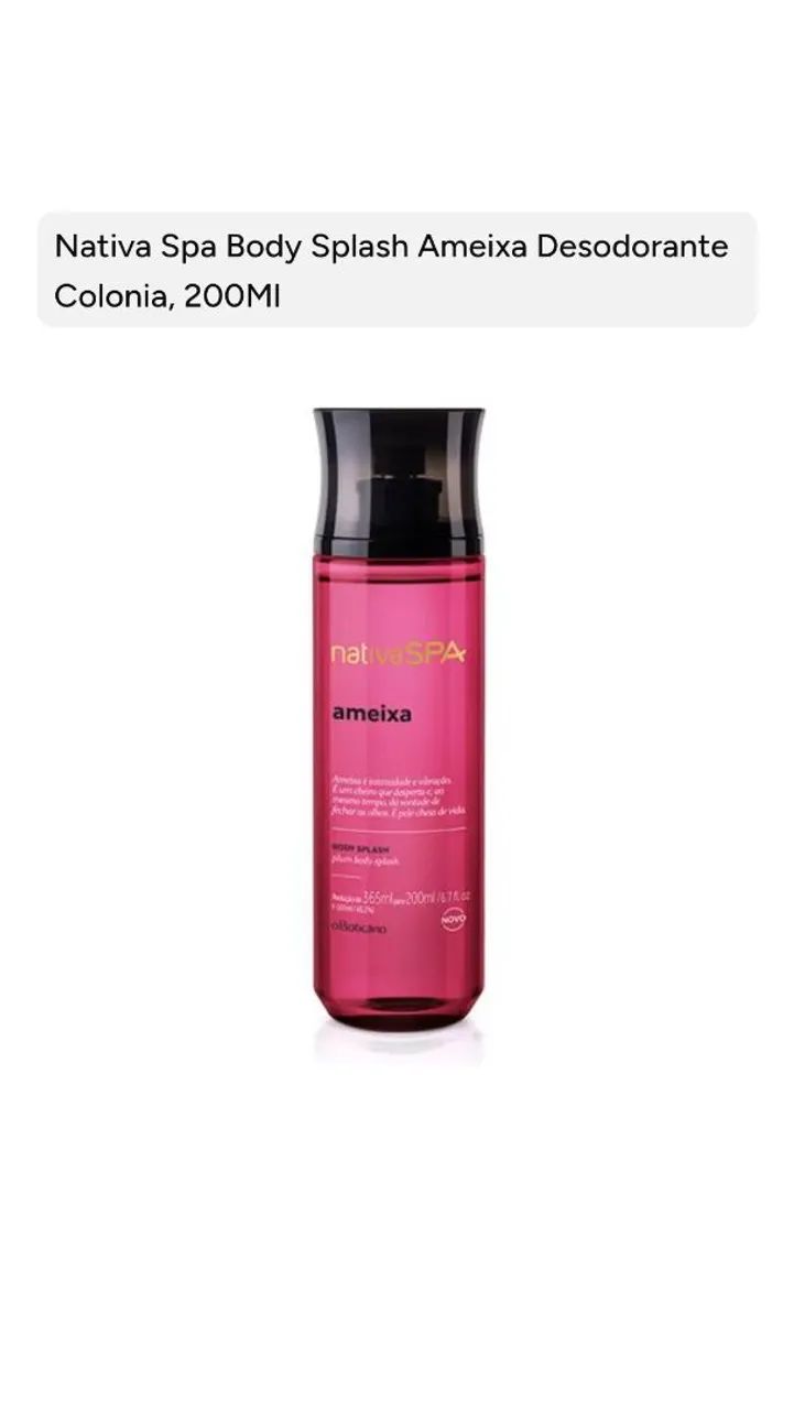 BOTICÁRIO Splash Nativa Spa: Ameixa, Ameixa Negra, Orquídea Noire, Ameixa Intensa e mais.
