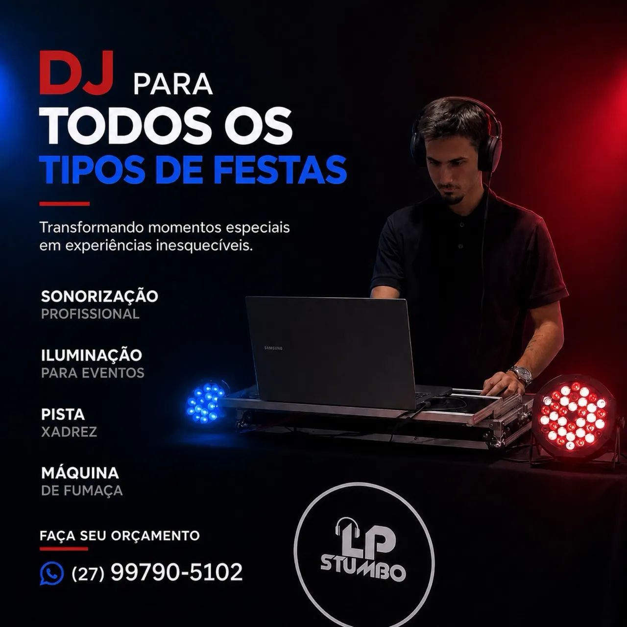 DJ Profissional | Som e Iluminação Completa