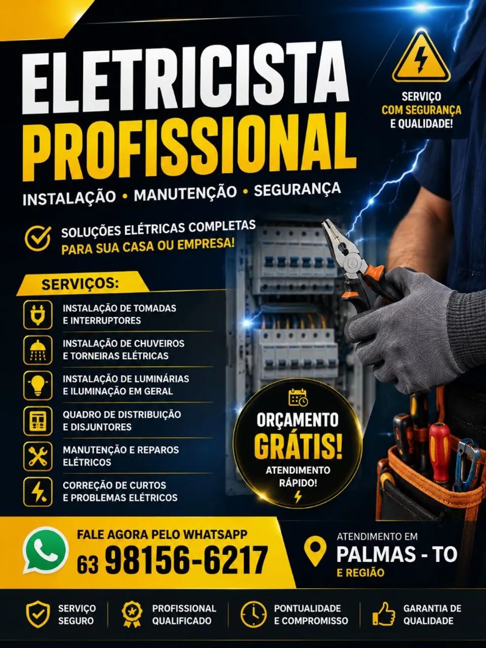 Eletricista em Palmas