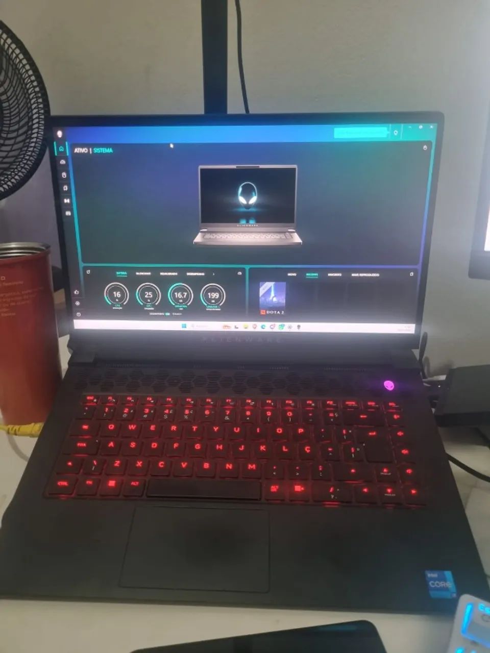 Notebook Alienware m15 r7 /  i7 +32gb RAM RTX 3070ti 8GB - Foto 3