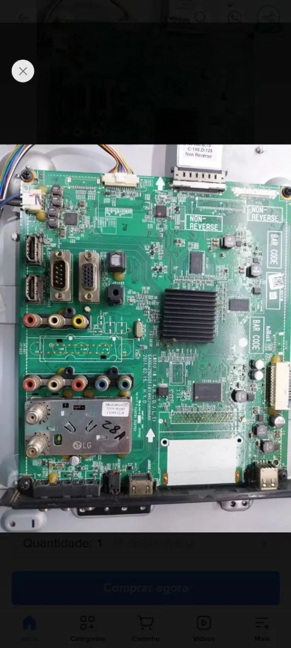Placa principal tv LCD LG 42lk450 - Foto 2