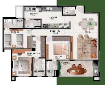 PLANTA 115m²