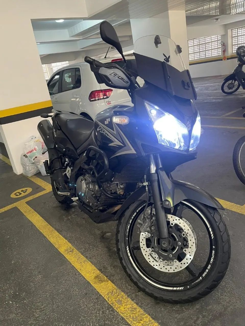 Suzuki Dl V-Strom 650 - 2013 - Revisada - Preta - Foto 5