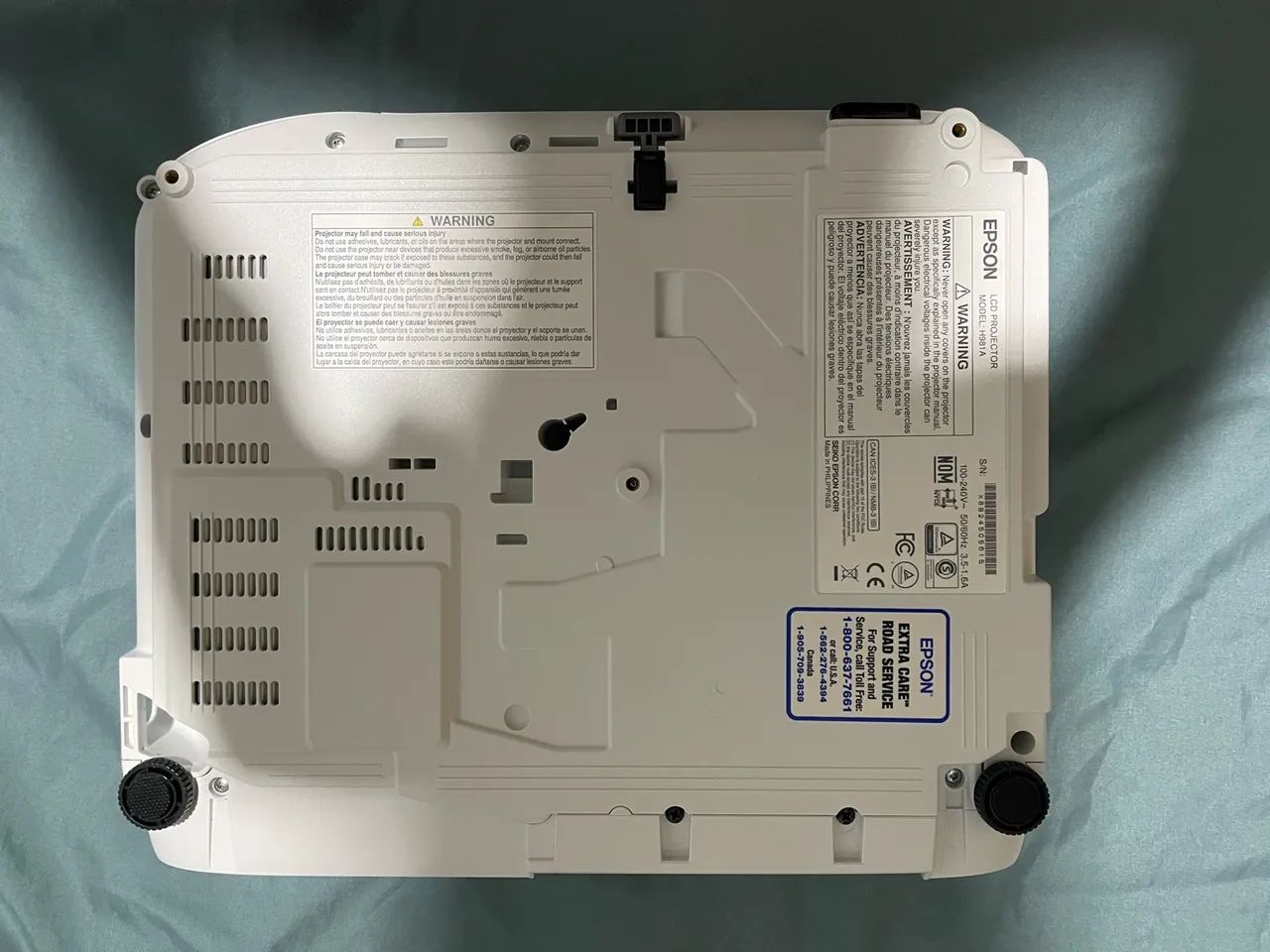 projetor Epson PowerLite E20 branco Brilho: 3.400 - Foto 4