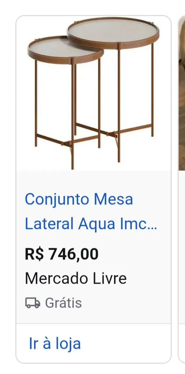 Conjunto de mesa lateral - Foto 2