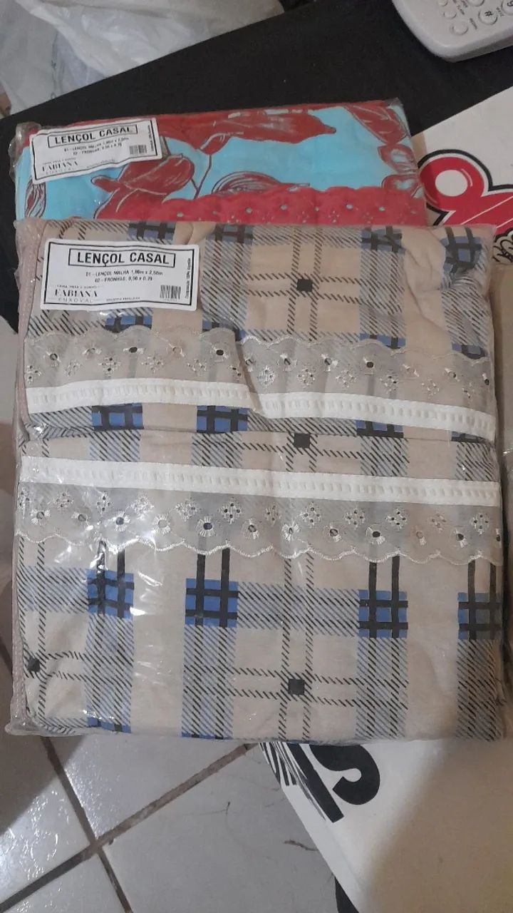 Jogo de cama lençol casal - Foto 4