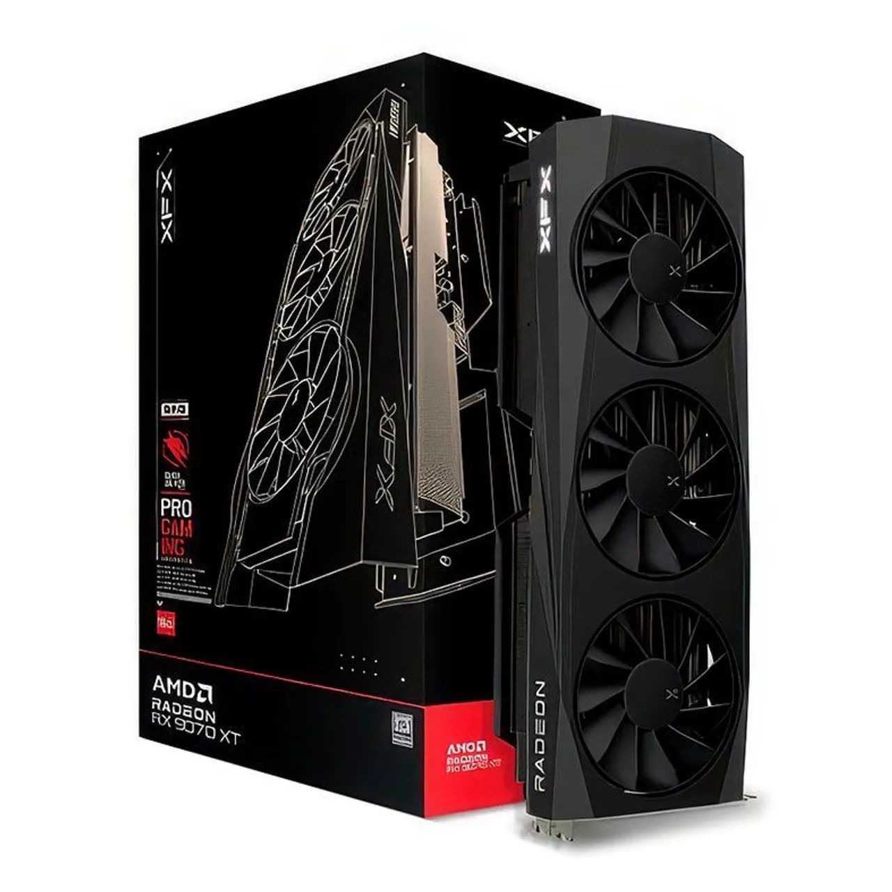 Placa de Video RX 9070 XT QuickSilver Gaming Edition, 16GB, GDDR6, 256-bit SEMI nova Ac ca - Foto 4