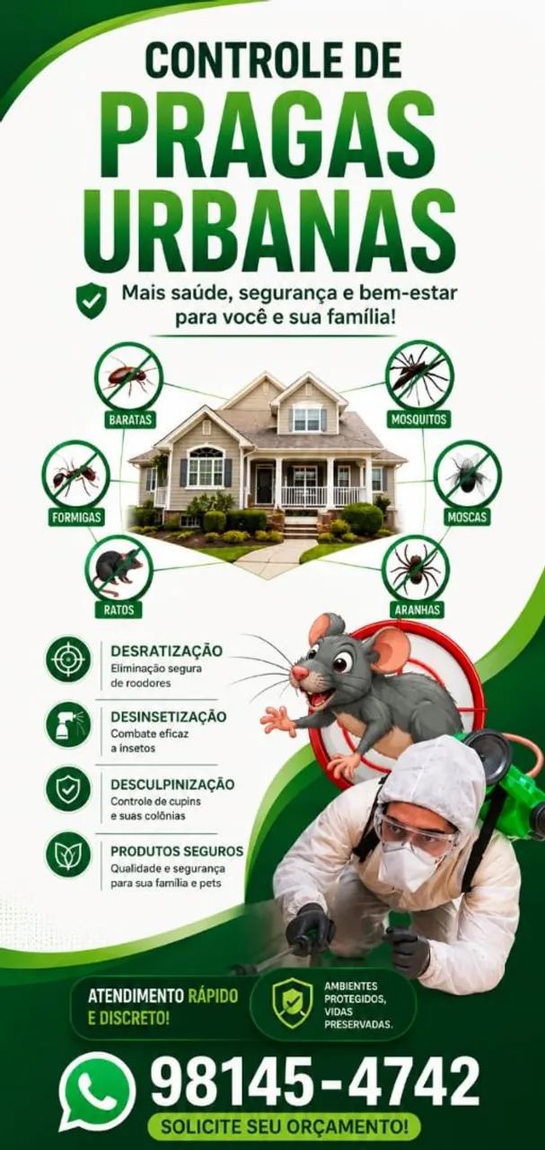 Dedetizacao/Controle de pragas 