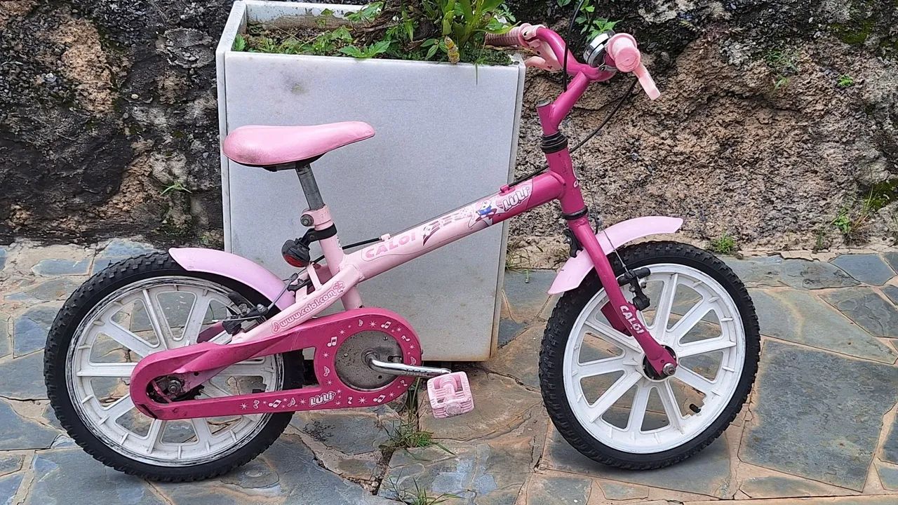 Bicicleta Caloi Lully Aro 16 Rosa