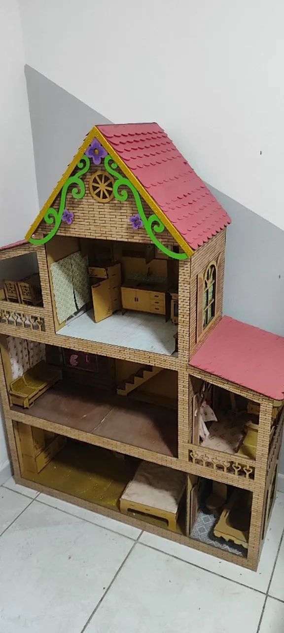 Casinha de Boneca mobiliada - Foto 4
