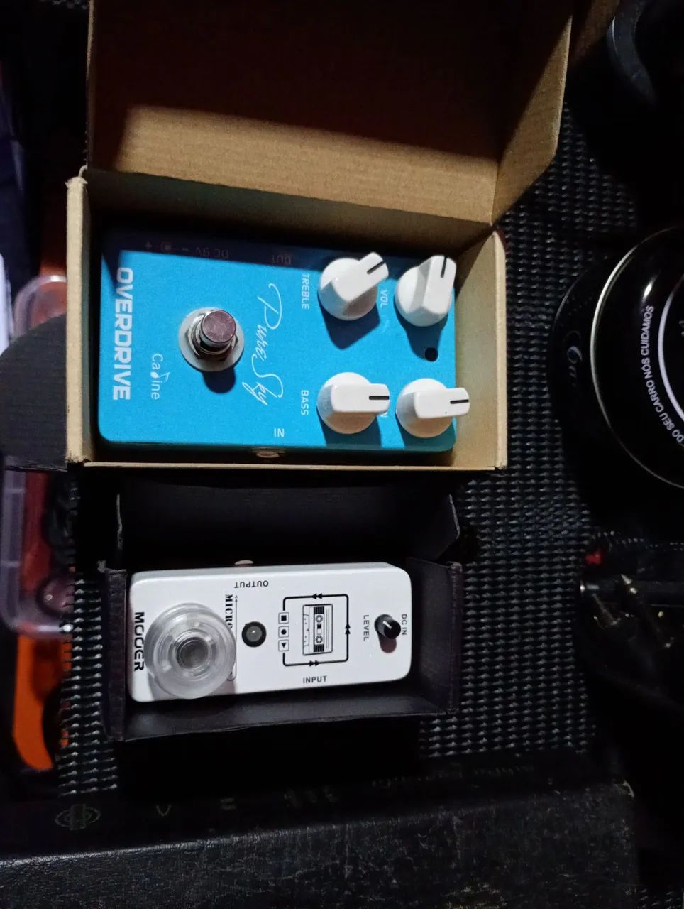 Mini Pedal Looper e Pedal Overdrive 