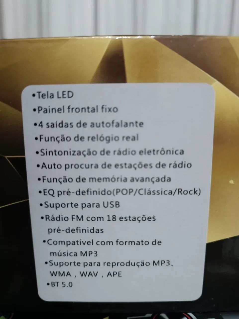 Som Automotivo Mp3 Com Bluetooth 2 USBs Entrada Pendrive Com Controle - Foto 3