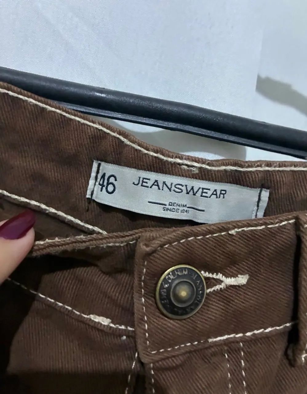 calça wide leg marrom c&a - Foto 3