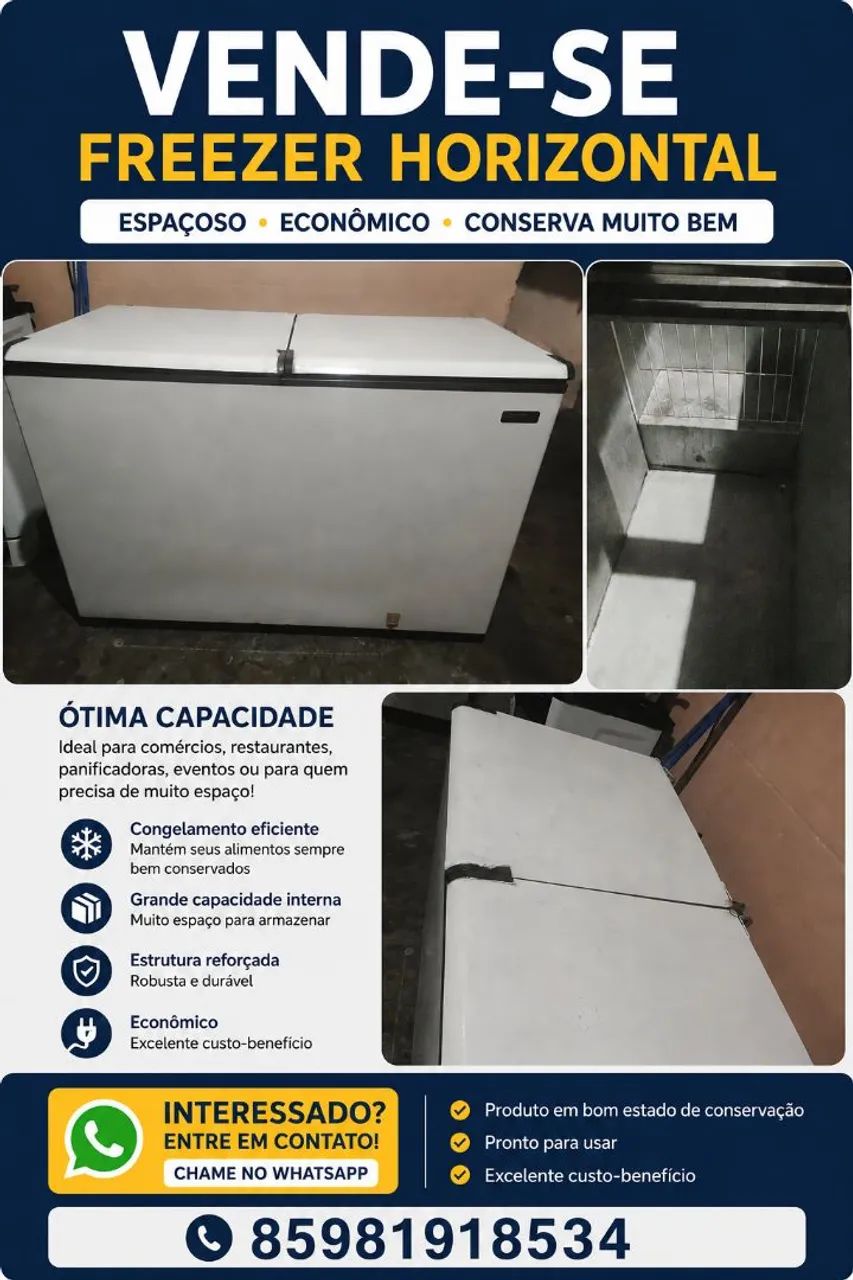 Freezer EFH500 439 litros