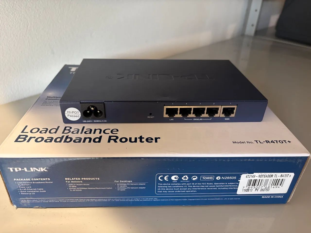 Router Load Balancer TP-Link TL-R470T+<br>Novo - Foto 2