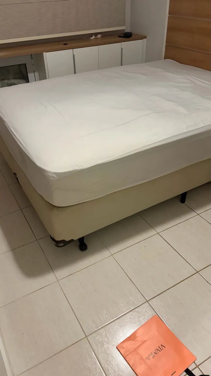 Cama queen + colchão mola  - Foto 2