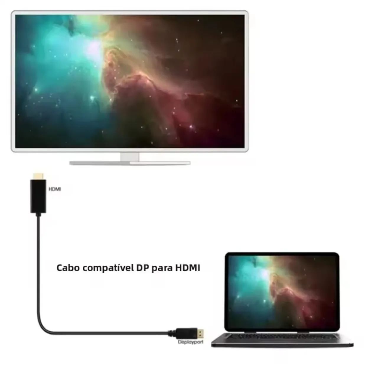 Cabo DP x HDMI 1,8 metros - Foto 4
