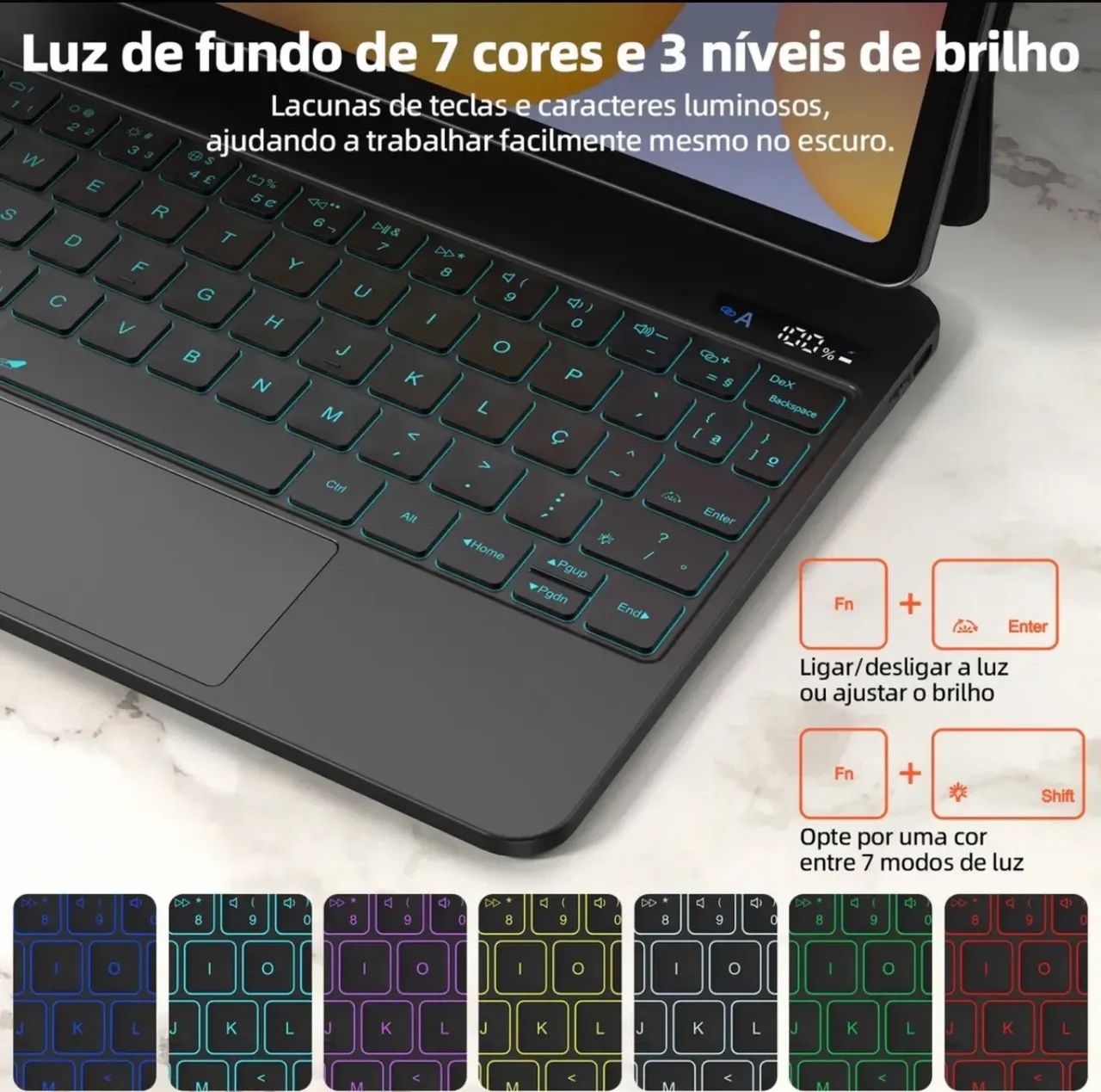Teclado Bettdow para Tab Samsung s6 lite - Foto 5