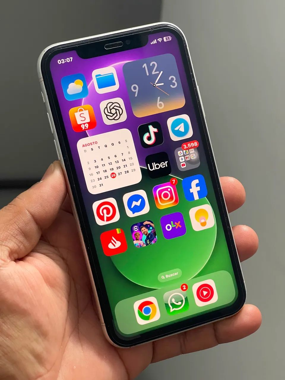 iPhone XR Branco - Barato - Foto 2