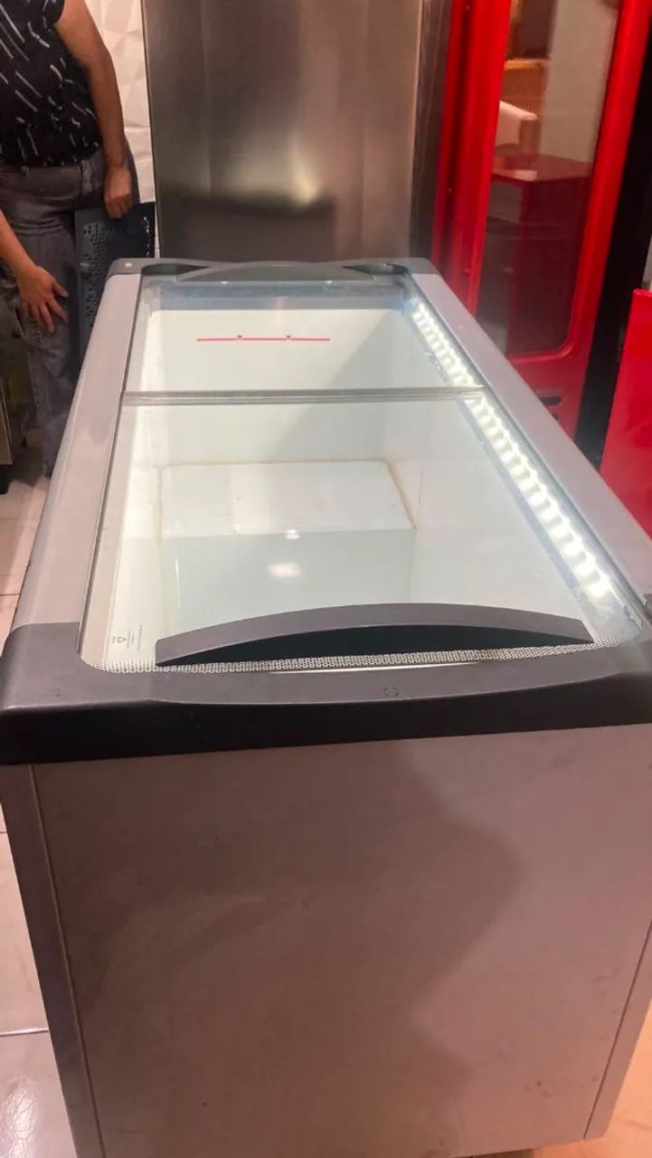 Frezzer metalfrio - com tampa de vidro e com led  - Foto 5