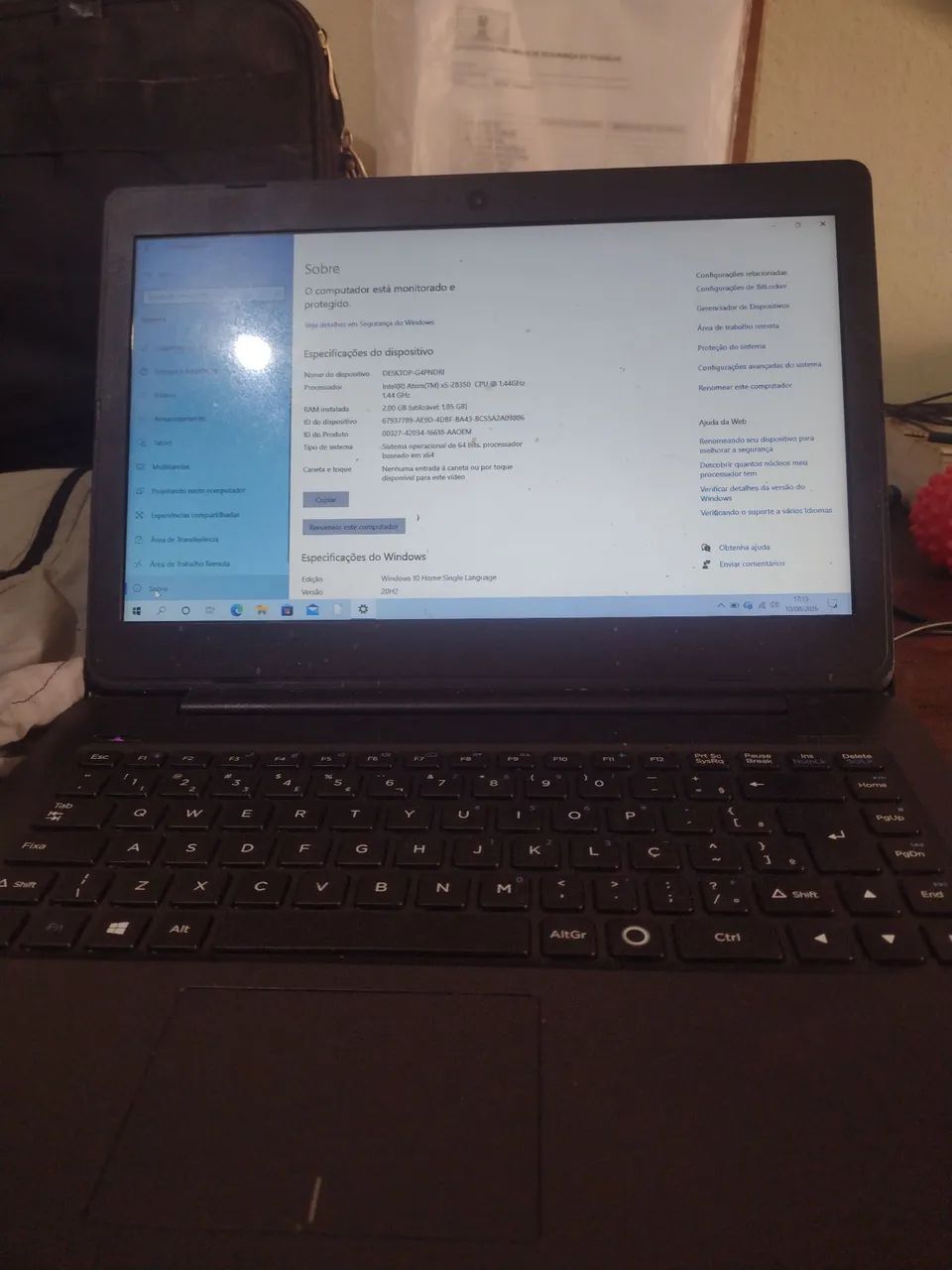Notebook positivo 