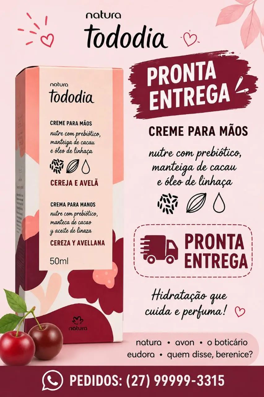 Vendo cremes de mãos e sabonetes natura 