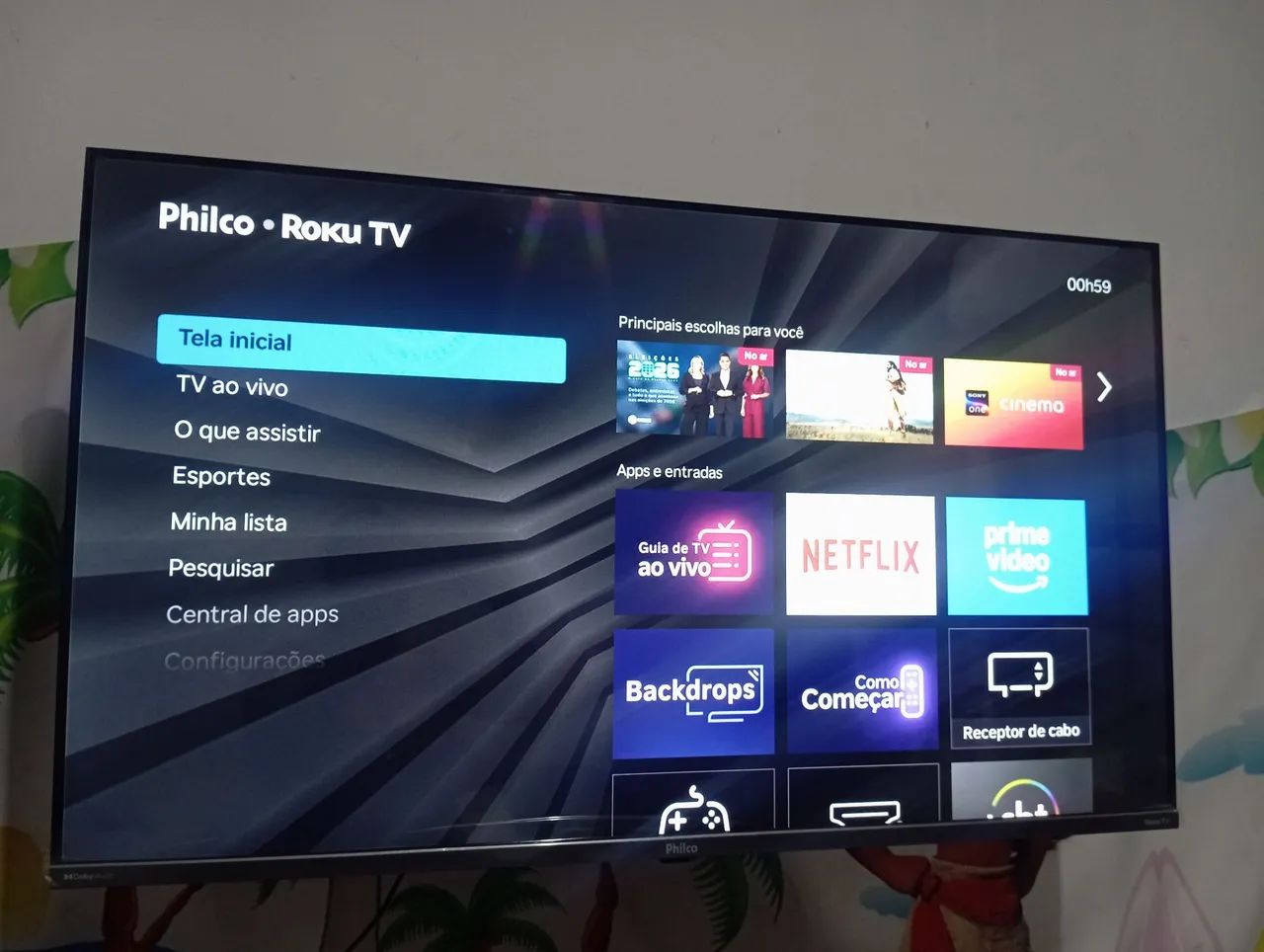 Vendo tv Philco Roku 43 polegadas apenas 3 meses de uso  - Foto 2