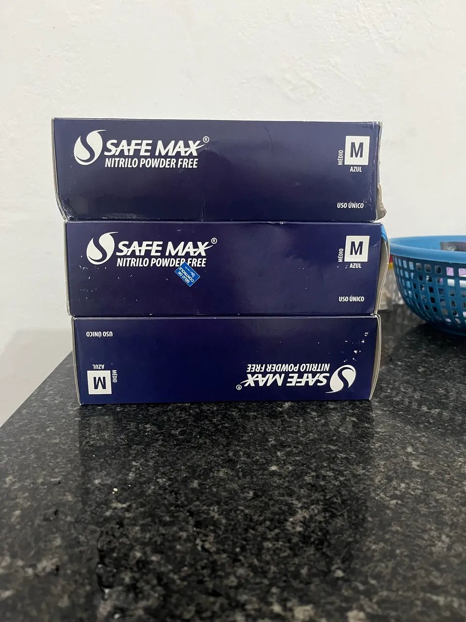 Caixa de luva sem pó 