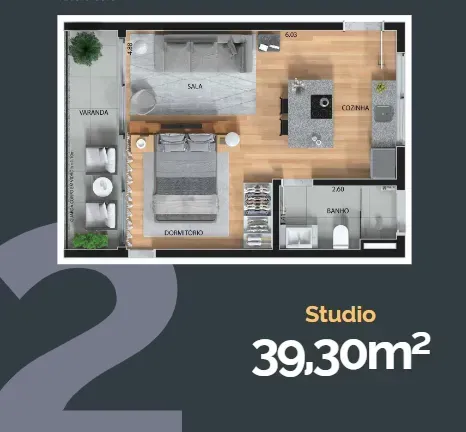 PLANTA 39m²