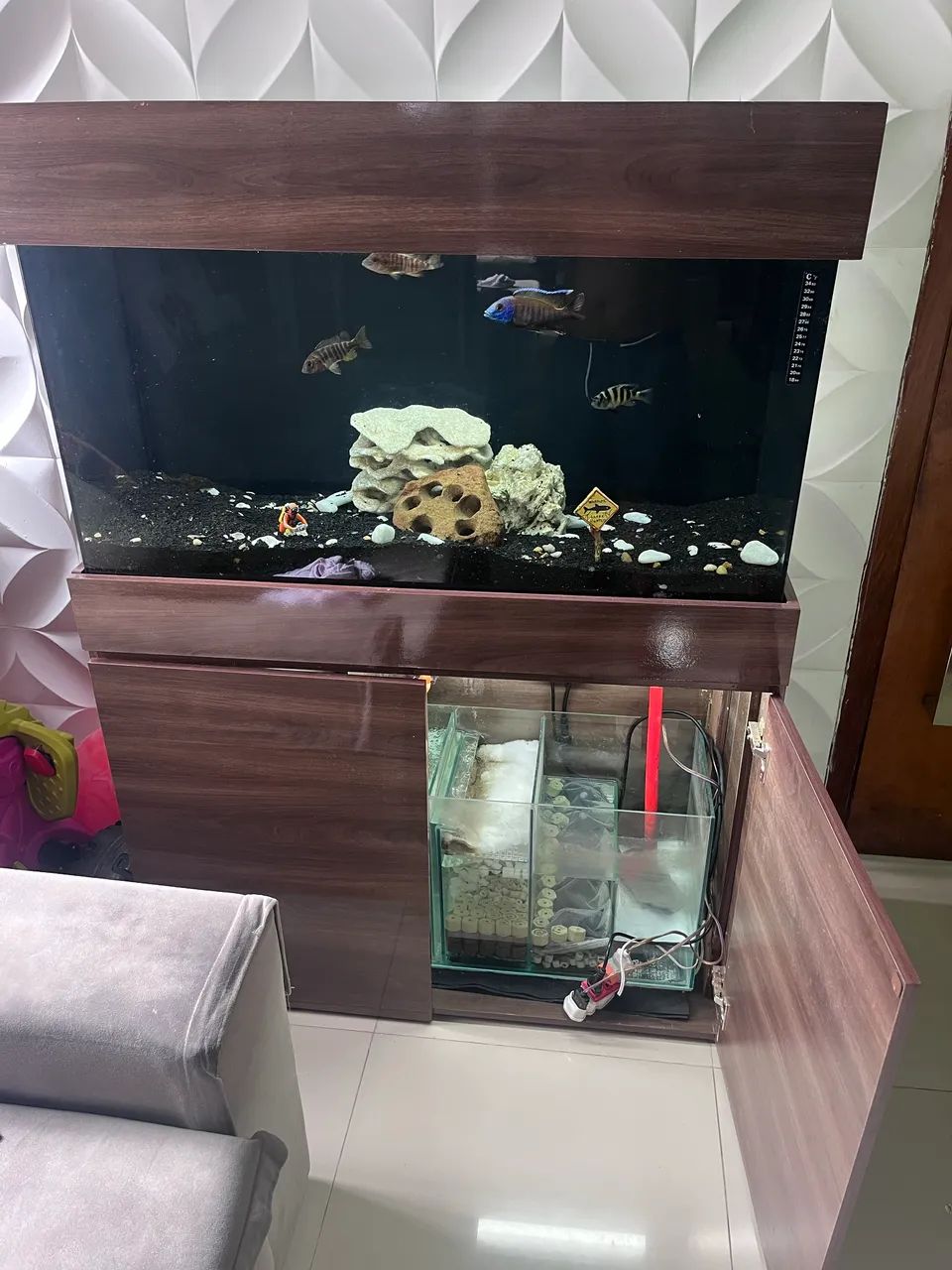 aquário 200 L completo com móvel?  - Foto 5
