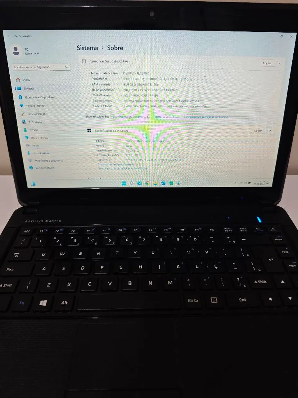 Notebook Positivo Master Intel Core i3-3110M  6 GB RAM SSD 120 GB Windows e Office Ativado - Foto 4