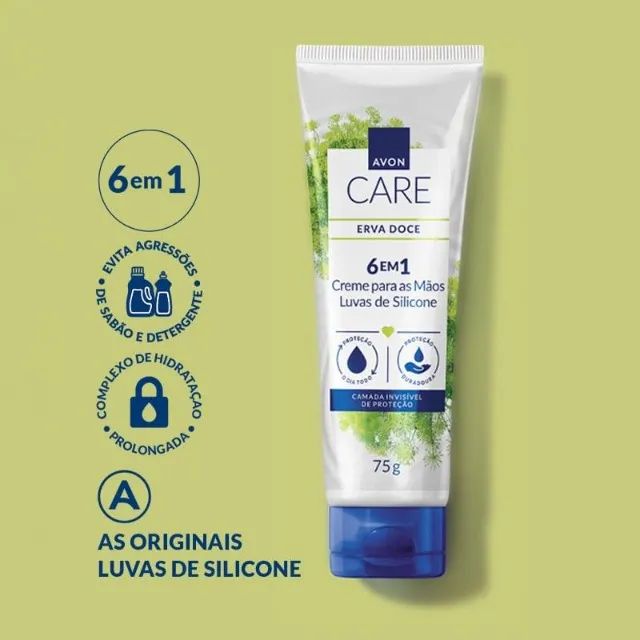 Avon Care Protetor Luvas de Silicone Erva-Doce 75g