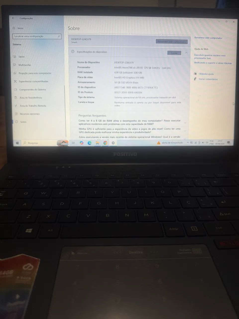 Notebook positivo  - Foto 4
