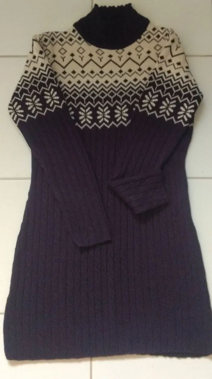 Vestido de tricô 