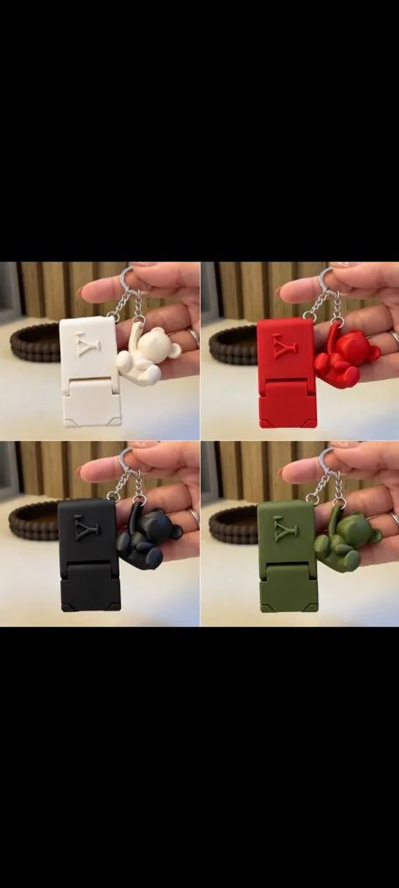 Chaveiros Personalizados Suporte Celular/ Urso