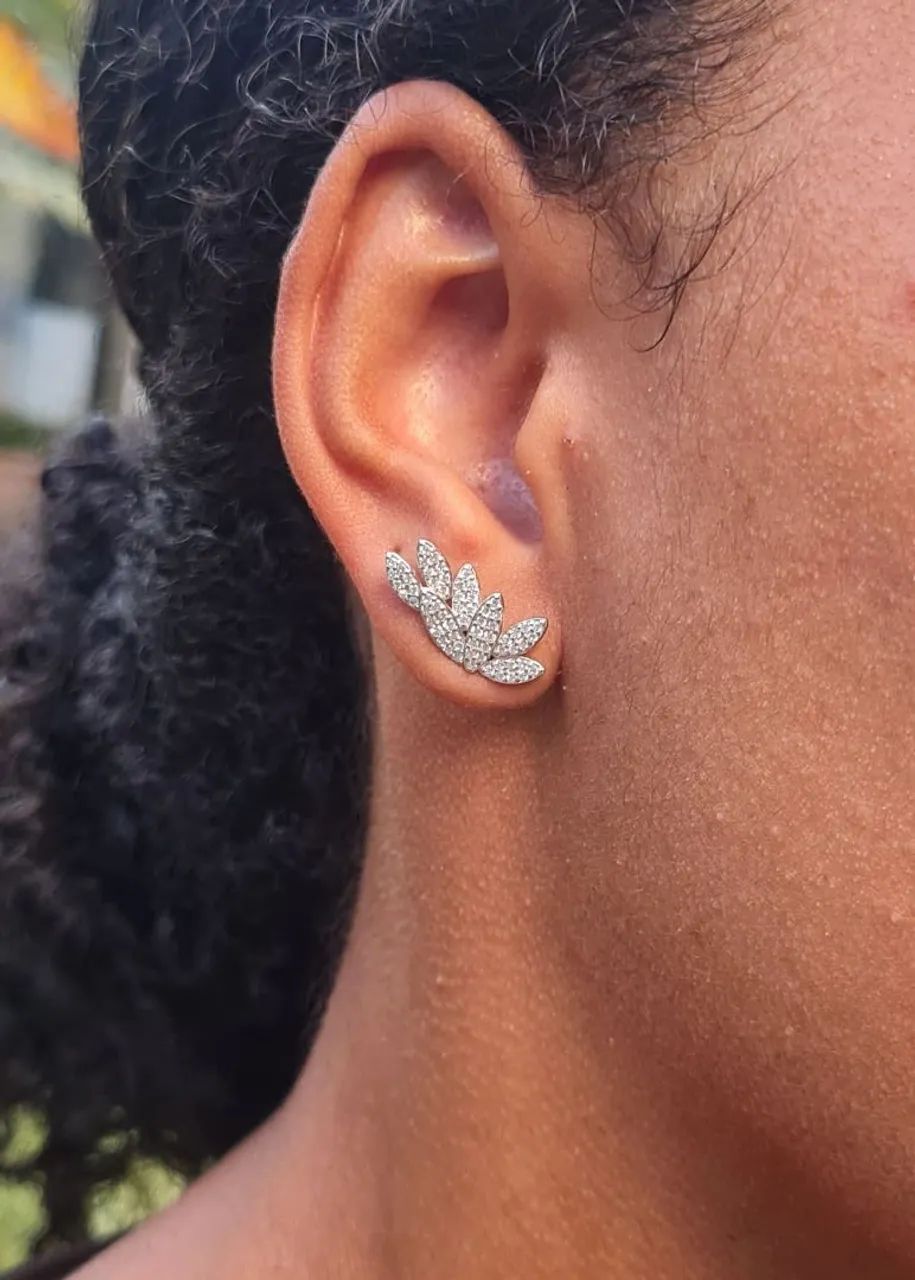 Brinco Earcuff Prata c/ Rodio - Foto 2