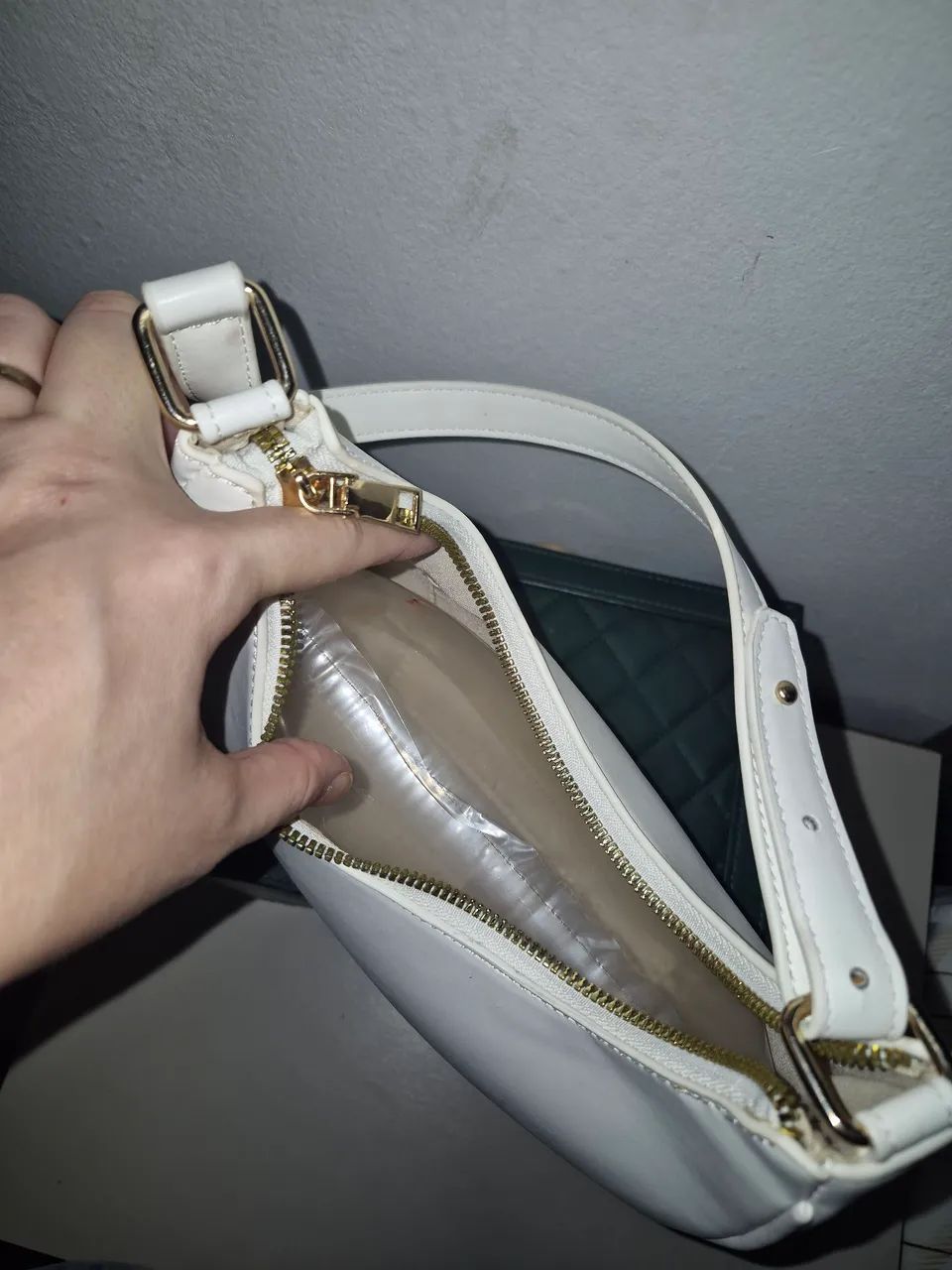 Bolsa de ombro branca shein nova  - Foto 3