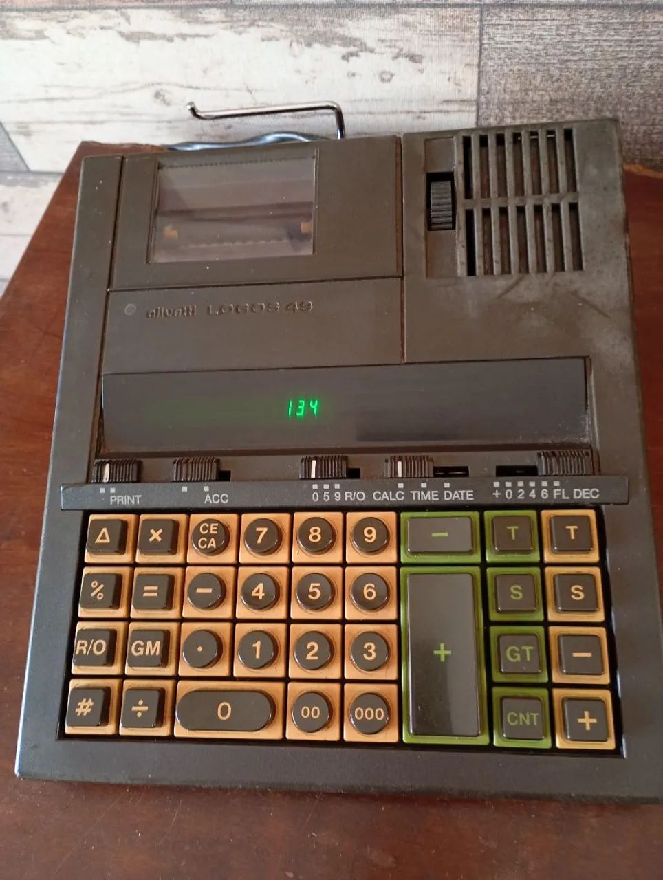 Calculadora Olivetti 49 funcionando 